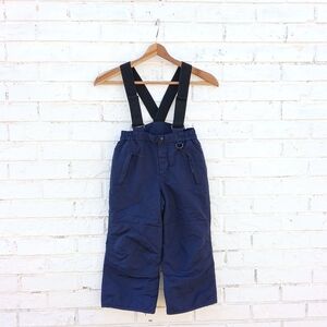 Lands' End Bib Snow Pants Kids Size 5 Navy